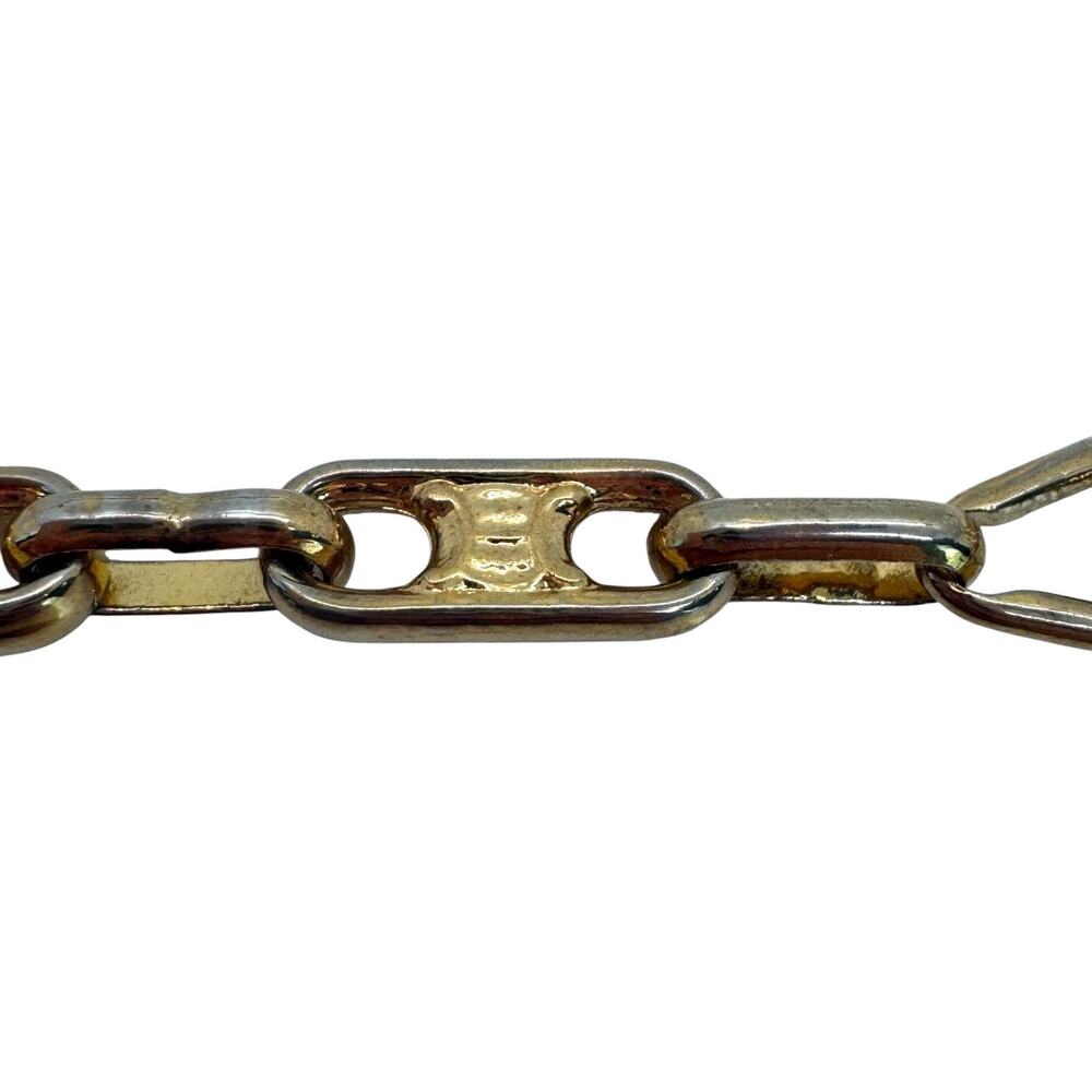 Celine Vintage Crystal Triomphe Link Necklace - Picture 9 of 9